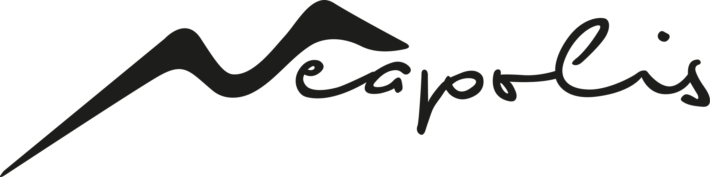 neapolis logo nero sfondo trasparente